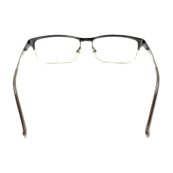 Police COL 08EP Dark Brown Metal Rectangular Half Frame Eyeglasses Frames 135 - Picture 5 of 12